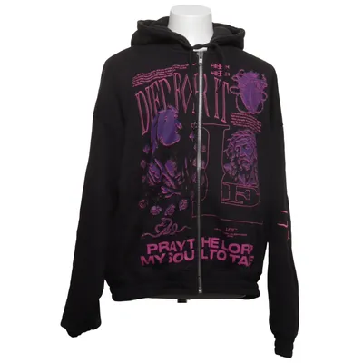 Huvtröja (Svart, Lila) från Lfdy Bomull, Polyester