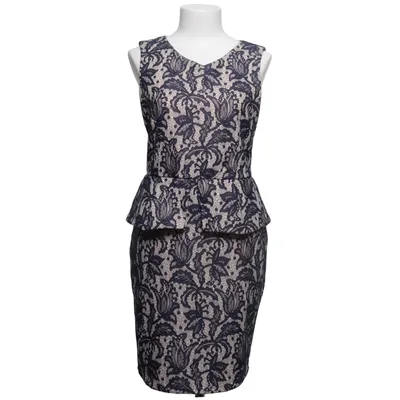Robe de cocktail (Bleu, Beige) de Oasis Polyester, Viscose