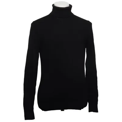 Rollkragenpullover (Schwarz) von Bläck Merinowolle