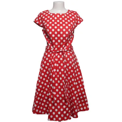 Dress (Red, White) from Dressystar Cotton, Elastane