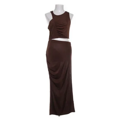 Långklänning (Brun) från H&M Elastan, Polyester