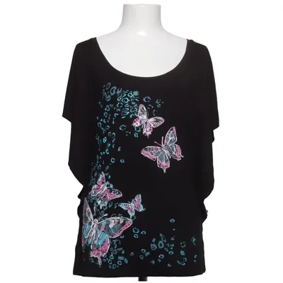 T-shirt (Svart, Flerfärgad) från Bodyflirt