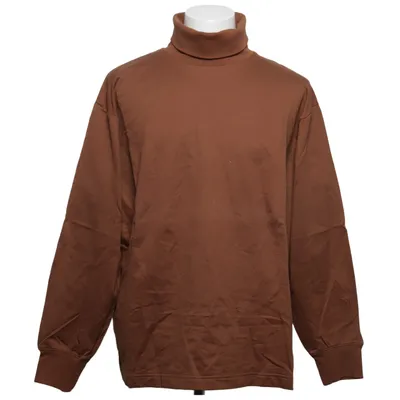 Turtleneck (Brown) from Uniqlo U Cotton, Polyester