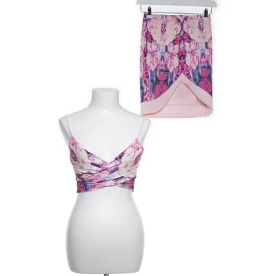 Set (Pink, Multicolored) from Oneness Elastane, Polyester