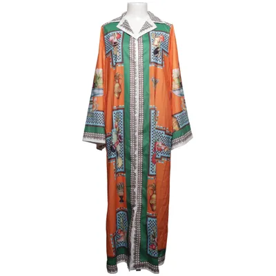 Shirt dress (Orange, Green, Multicolored) from Remix Cotton, Linen