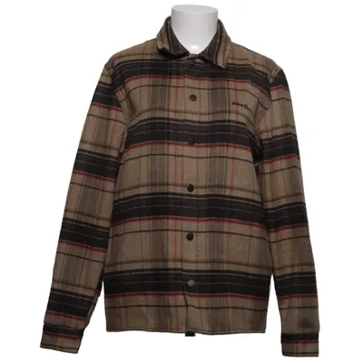 Flanellen overhemd (Beige, Bruin, Rood) van Woodbird Elastaan, Polyester, Viscose