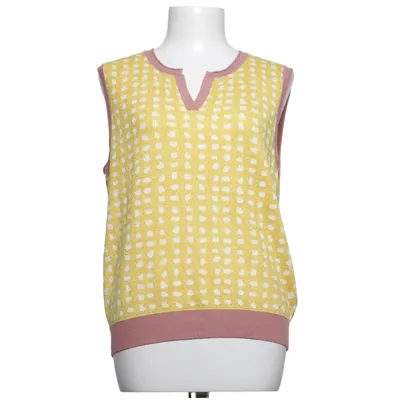 Slipover (Yellow, White) from Nümph Metallic fiber, Viscose