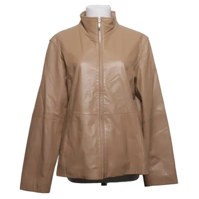 Leren jack (Beige) van Jake*s Acetaat, Leer