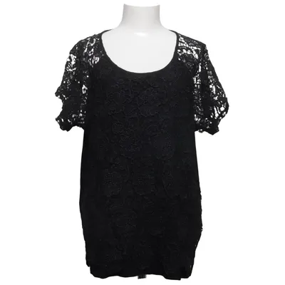 Top (Black) from Cable & Gauge Elastane, Polyester, Viscose