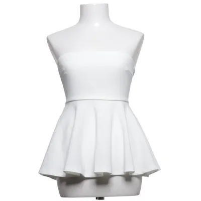 Tubtopp (Vit) från Divided by H&M Elastan, Polyester