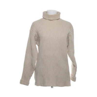 Turtleneck (Beige) from Raw Silk, Wool