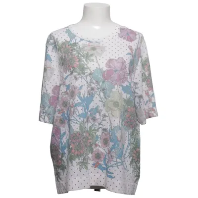 T-shirt (Blanc, Multicolore) de Di-Strick Acrylique, Coton, Viscose