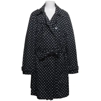 Trenchcoat (Sort, Hvid) fra Ulla Popken Bomuld, Polyester