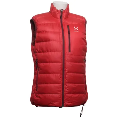 Dunväst (Röd) från Haglöfs Dun, Fjädrar, Återvunnen polyester