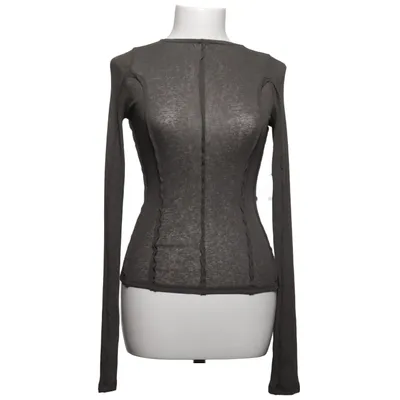 Long sleeve T-shirt (Gray) from Weekday Elastane, Polyester