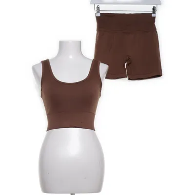 Trainingsset (Bruin) van Teveo Elastaan, Polyamide