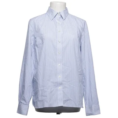 Shirt (Blauw, Wit) van Lands' End Katoen, Elastaan