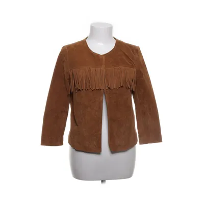 Läderjacka (Brun) från Forever 21 Skinn, Polyester