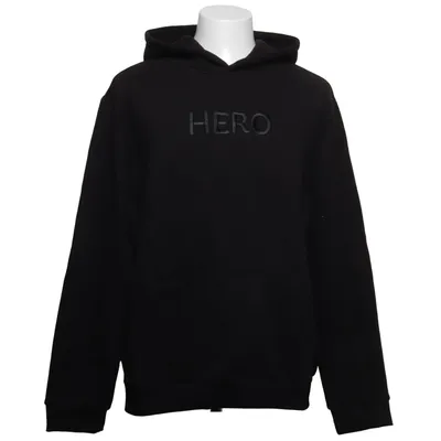 Huvtröja (Svart) från Hero Bomull, Polyester
