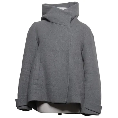 Frakke (Grå) fra Zara Basic Polyester, Viscose