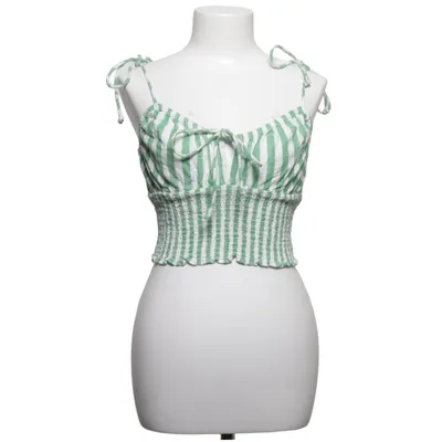 Crop top (Green, White) from Gina Tricot Cotton