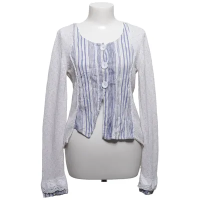 Cardigan (Wit, Blauw, Meerkleurig) van Sweater House Acryl, Elastaan, Polyamide