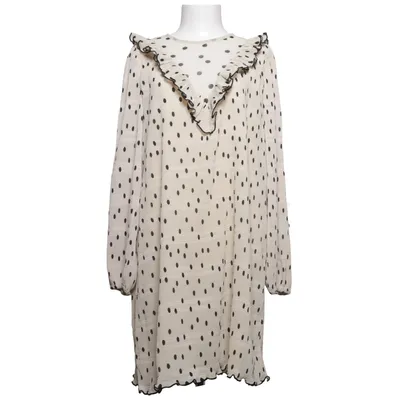 Klänning (Beige, Svart) från Ganni Polyester