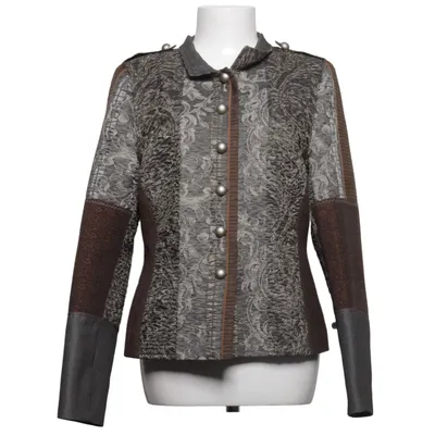 Blazer (Grå, Brun, Hvid) fra Kriss Acetat, Akryl, Polyester, Viscose