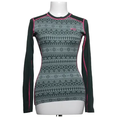 Baselayertrøje (Grøn, Grå, Pink) fra Kari Traa Polyester, Uld