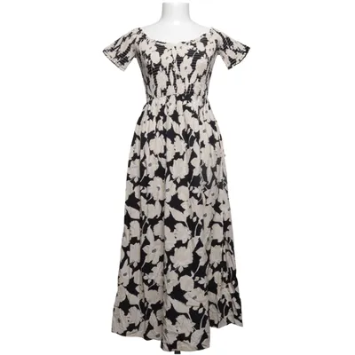 Maxi dress (Beige, Black) from H&M Viscose, Cotton