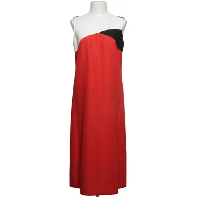 Kleid (Rot, Schwarz, Weiß) von Caroline Rohmer Polyester, Viskose