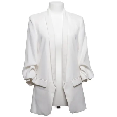 Blazer (White) from Zara Woman Polyester, Viscose