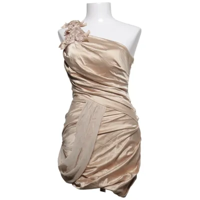 Cocktail dress (Beige) from Nazz Collection Elastane, Polyester
