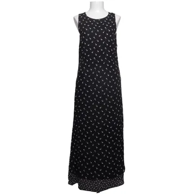 Maxi jurk (Zwart, Wit)
