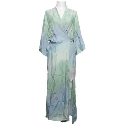 Wrap dress (Green, Blue, Multicolored) from Rodebjer Cupro, Viscose