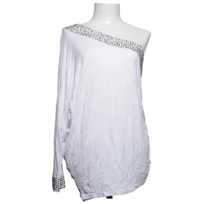 Top (Wit) van Met Elastaan, Viscose