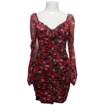 Jurk (Meerkleurig, Rood) van Divided by H&M Elastaan, Polyester