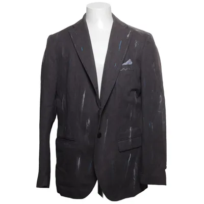 Blazer (Grijs, Meerkleurig) van Boss Orange Katoen, Polyamide, Polyester, Viscose