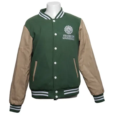 Varsity jacket (Green, Beige) from Franklin & Marshall Cotton