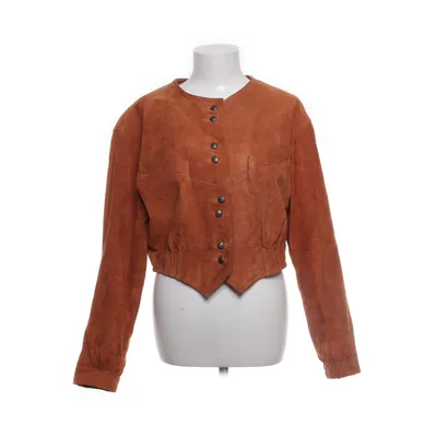 Läderjacka (Orange) från Saki Skinn, Nylon