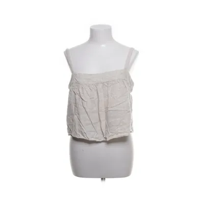 Tank Top (Beige) from Abercrombie & Fitch Linen, Viscose