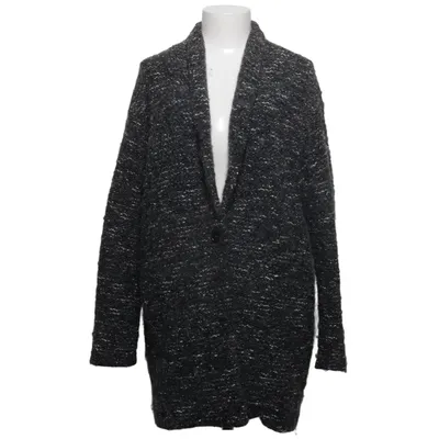 Cardigan (Gris, Blanc) de Graumann Acrylique, Laine d'alpaga, Coton, Polyamide, Polyester