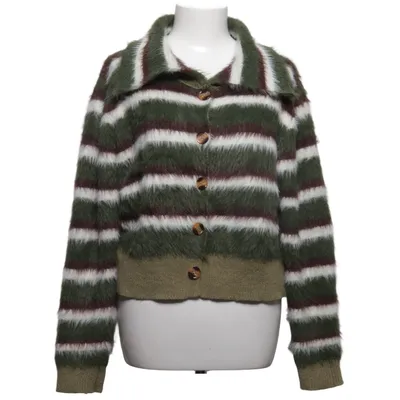 Cardigan (Grøn, Brun, Hvid) fra Cider Akryl, Polyamid, Polyester