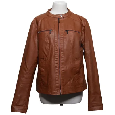 Jacket (Brown) from Gina Polyester, Polyurethane, Viscose