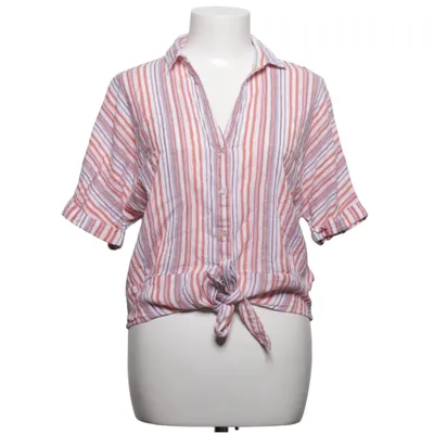 Short sleeve shirt (White, Multicolored) from Aaiko Cotton, Metallic fiber