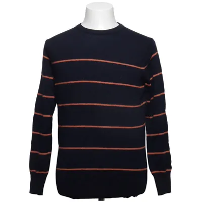 Sweater (Blå, Orange) fra Mansfield Merinould