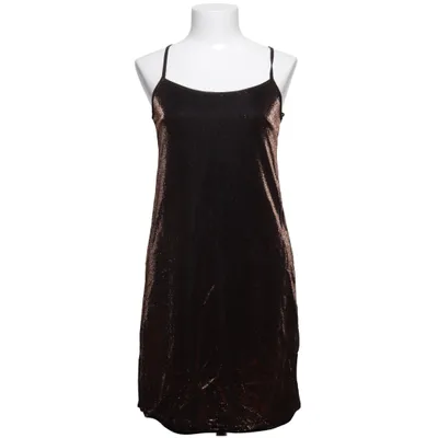 Robe (Marron) de Hennes Collection Acétate, Fibre métallique, Polyester