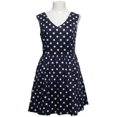 Jurk (Blauw, Wit) van Oodji Katoen, Elastaan, Polyester
