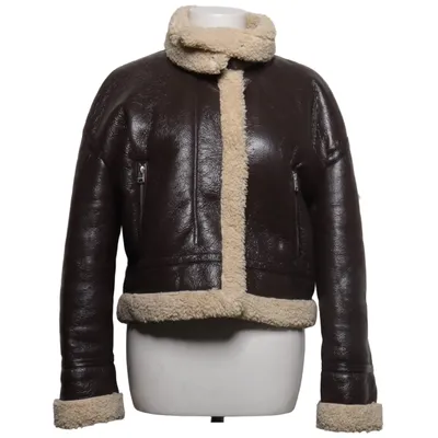 Shearling Jacke (Braun, Beige) von Pull & Bear Polyester