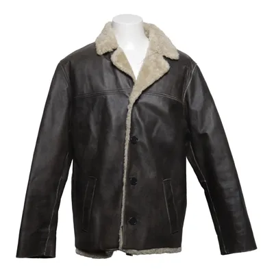 Shearling jacket (Brown) from Saki Puls Acrylic, Polyester
